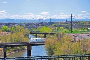 Globeville View of South Platte River
