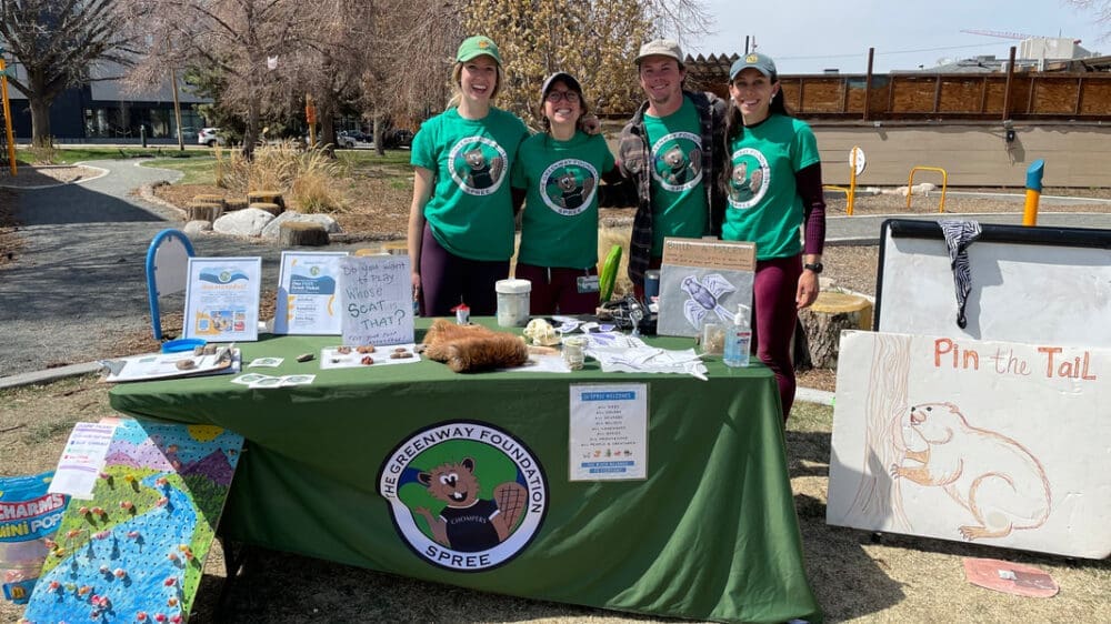 SPREE Staff are ready to teach kids about beavers at Beaver Bonanza