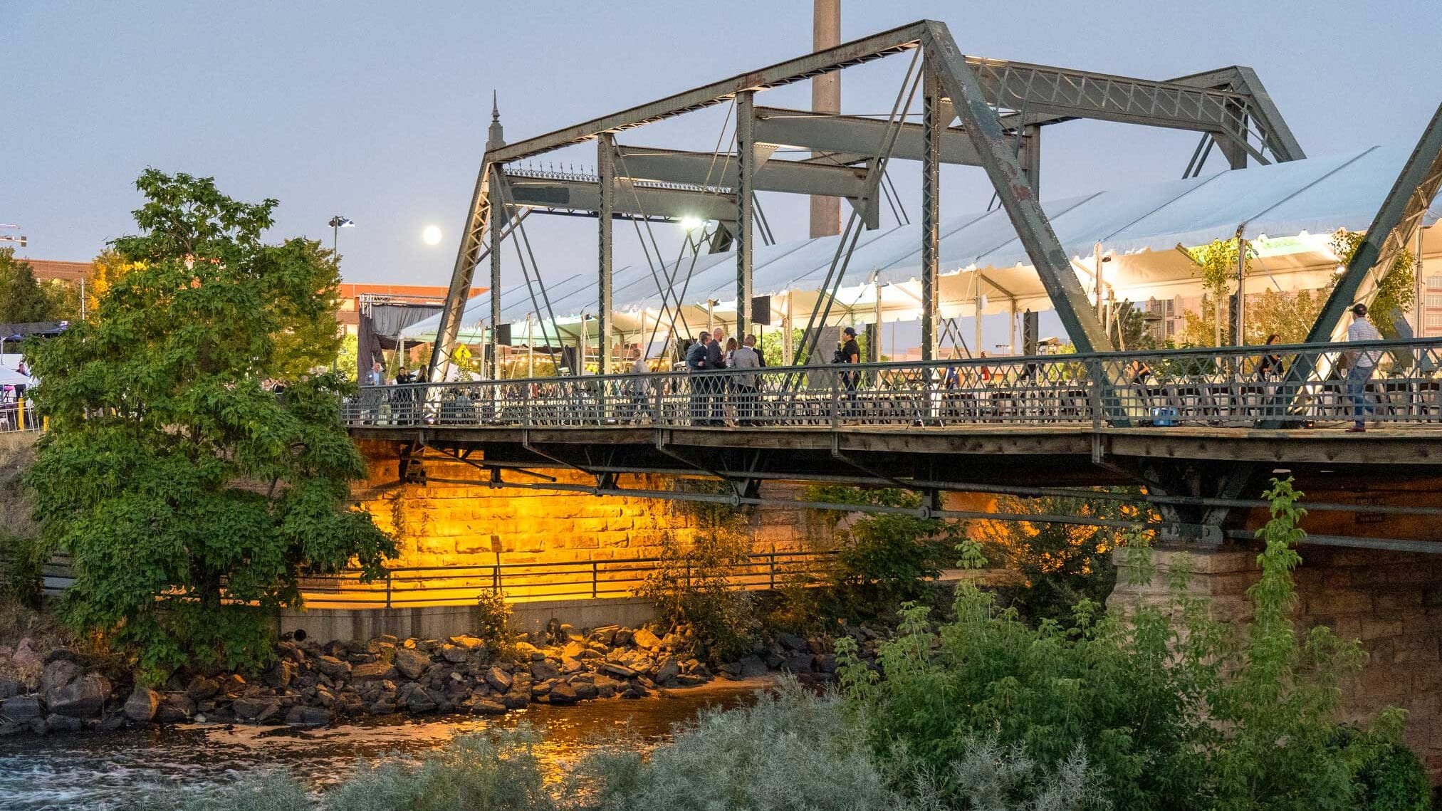 The historic 19th Street Bridge is the setting for Gala on the Bridge
