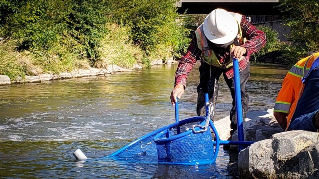 Nautilus installation by The Greenway Foundation along the Cherry Creek