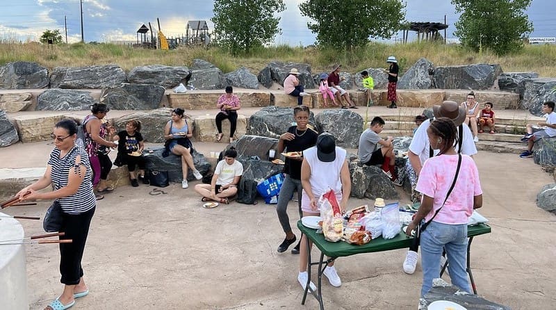 My Outdoor Colorado GOCO cooking at the cook out