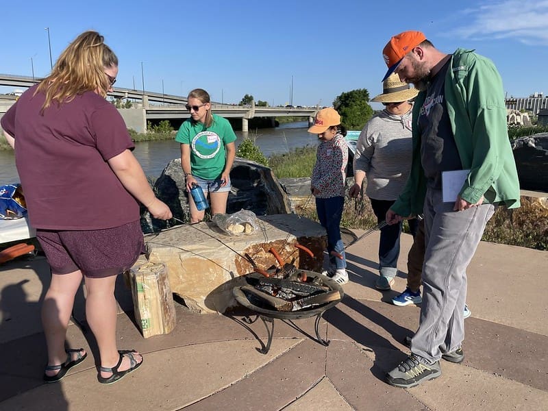 cooking hot dogs_MOC Camp Out