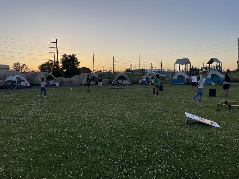 tents in a row_MOC Camp Out